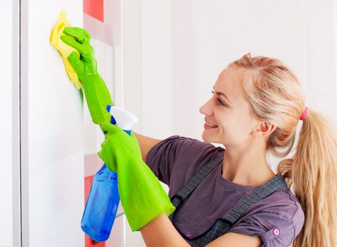Professional home cleaners in Chelsea working in a stylish living room