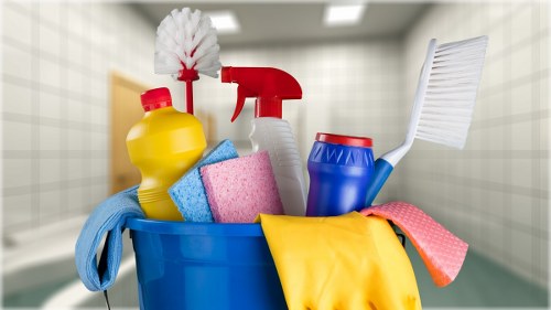 Chelsea Cleaners staff working safely with cleaning equipment and protective measures