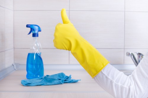 Preparing items for removal during a Chelsea clearance